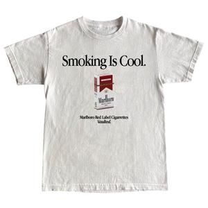 Vintage Marlboro Shirt Cigarette Funny Ironic Smoking Is Cool Tee Marlboro Shirt